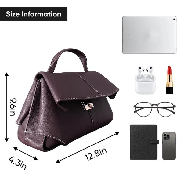 Luxury Handbags for Women Leather Satchel & Top-Handle Designer Bags - Picture 6 of 6